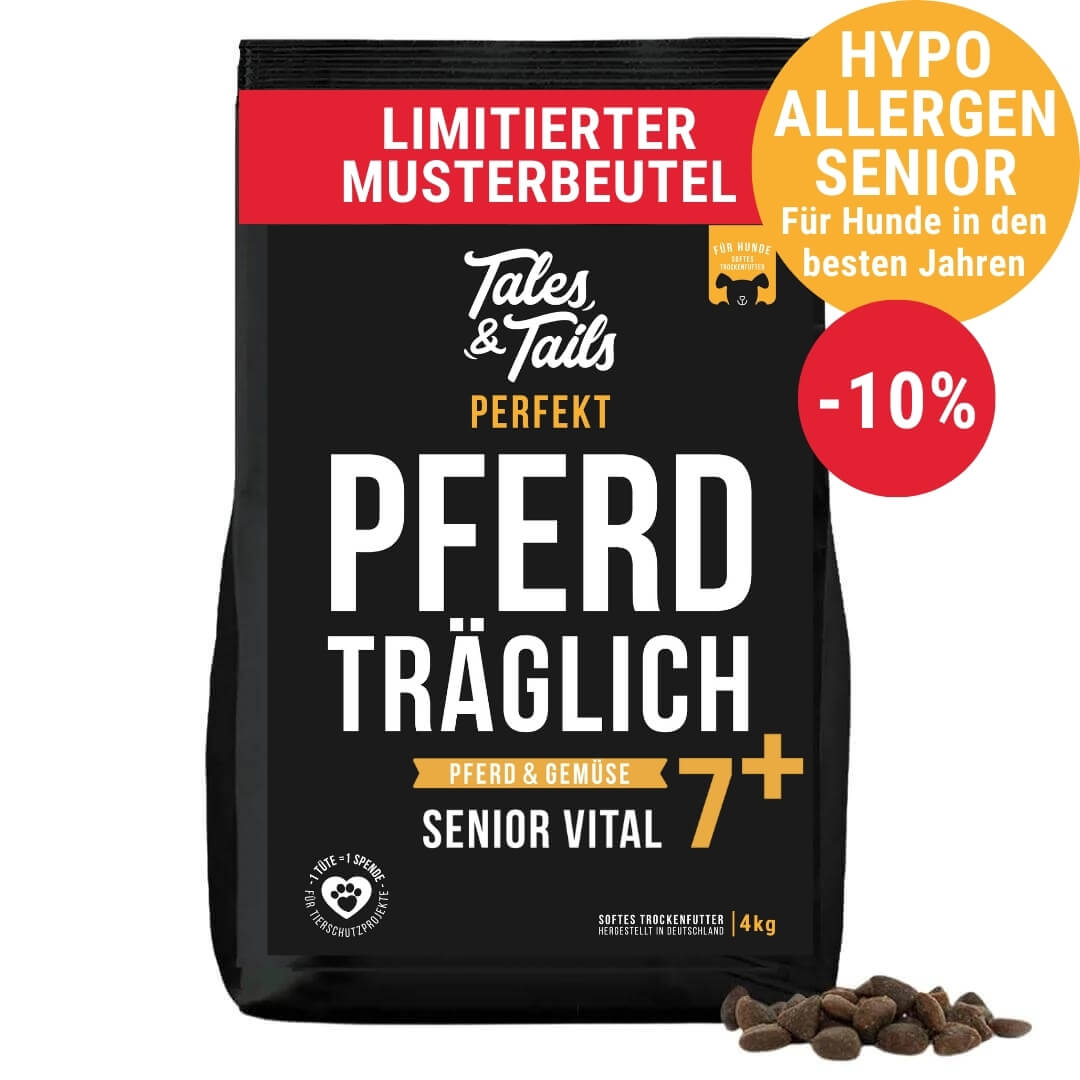 Trockenfutter für Hunde mit Pferd