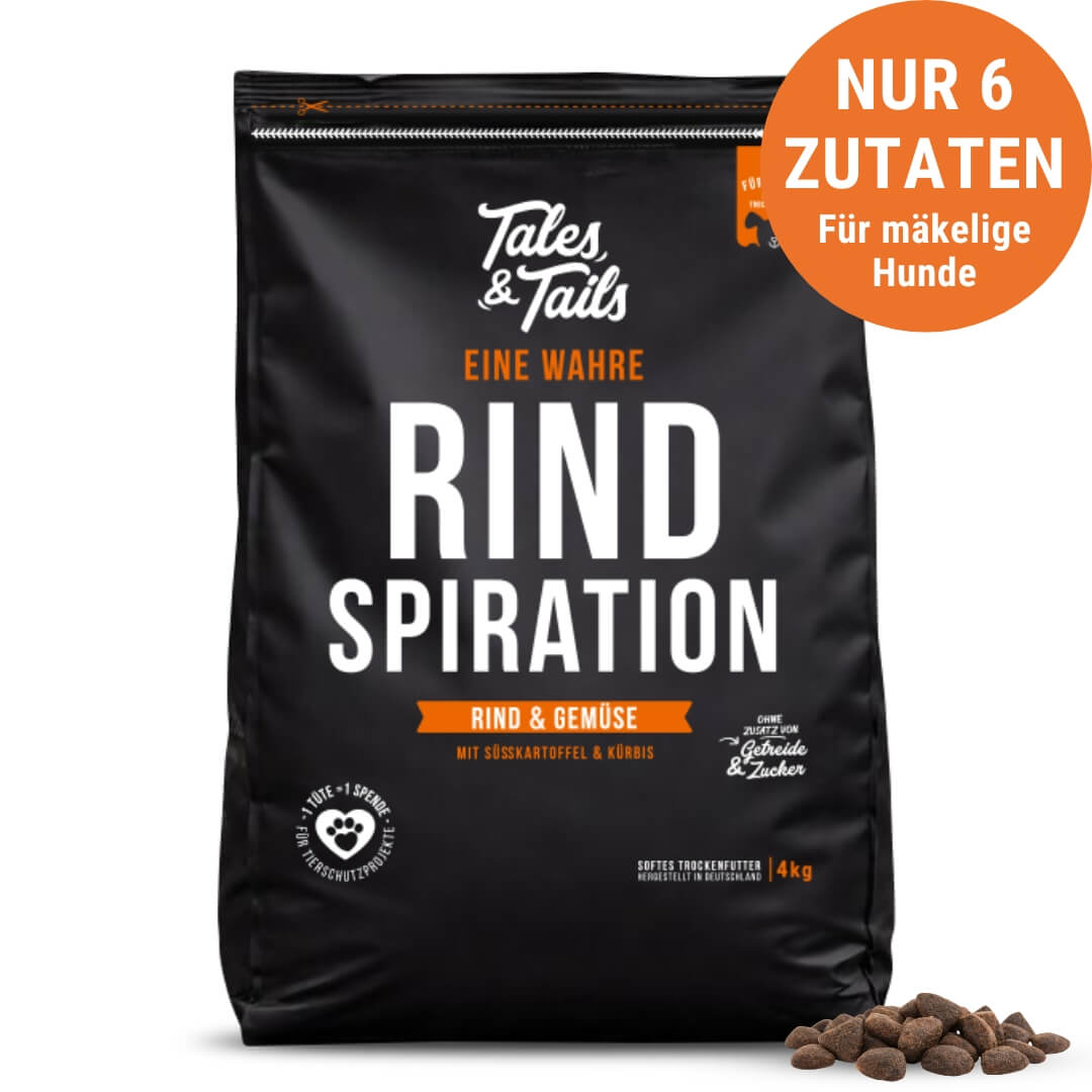 Trockenfutter für Hunde mit Rind