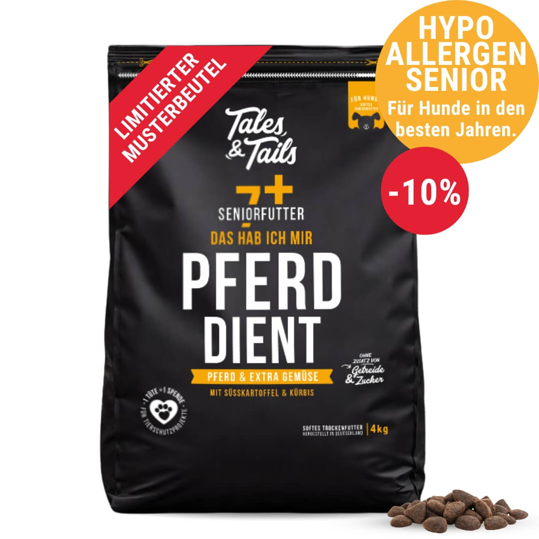Hundefutter Senior Pferd (Soft) – Hypoallergen & Getreidefrei – Tales &  Tails