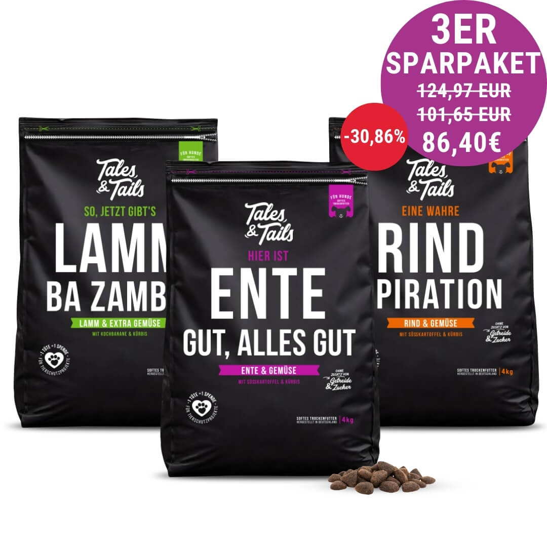 Dreier Paket Trockenfutter 4kg