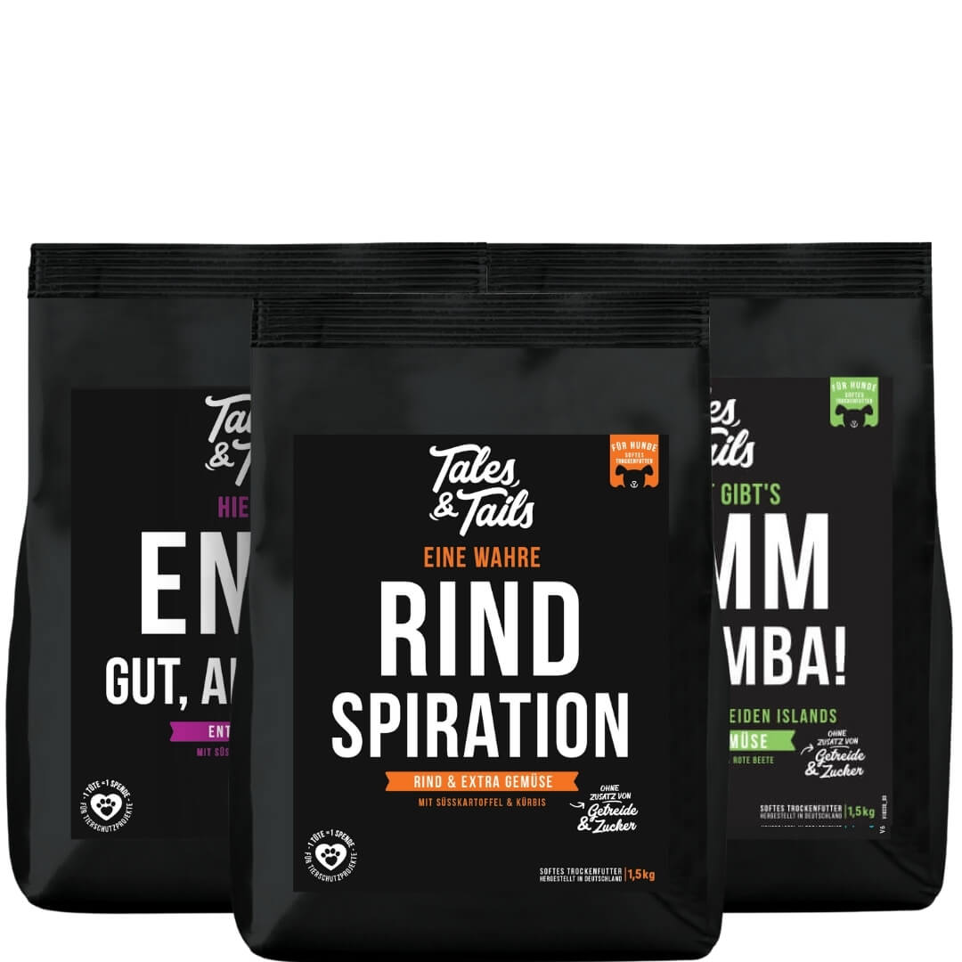 Dreier Paket Trockenfutter 1,5kg