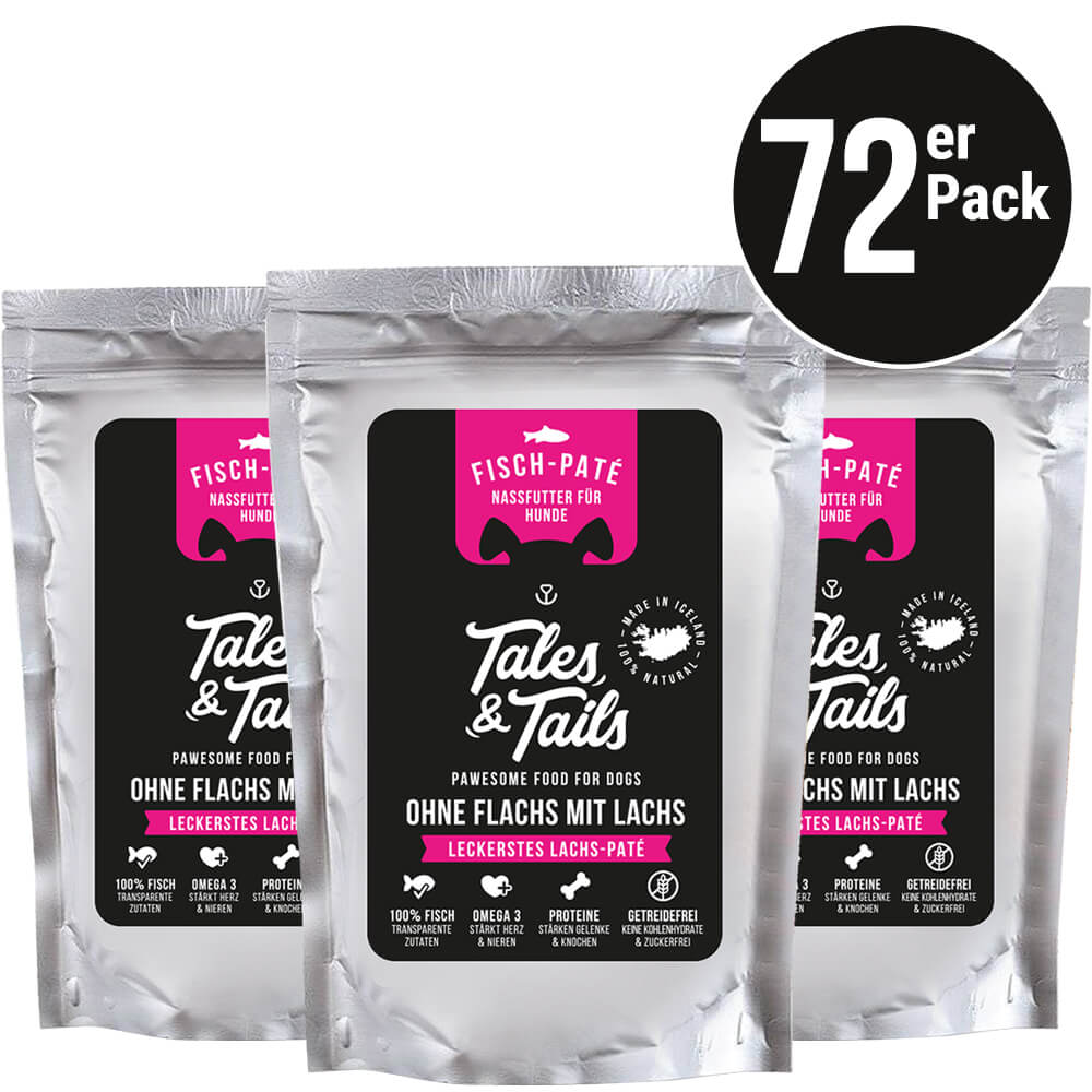 Nassfutter Paket Lachs für Hunde