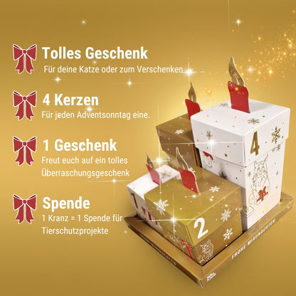 Adventskranz für Katzen