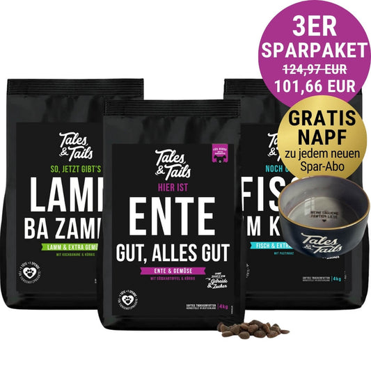 Dreier Paket Trockenfutter 4kg