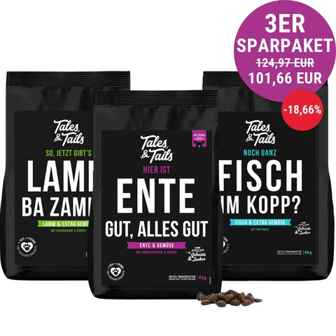 Dreier Paket Trockenfutter 4kg
