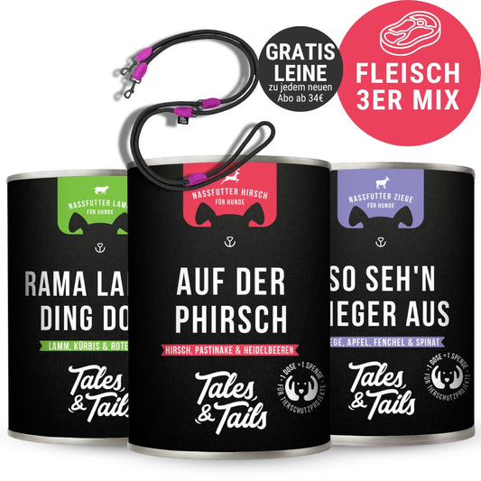 3er Mixpaket Nassfutter Fleisch