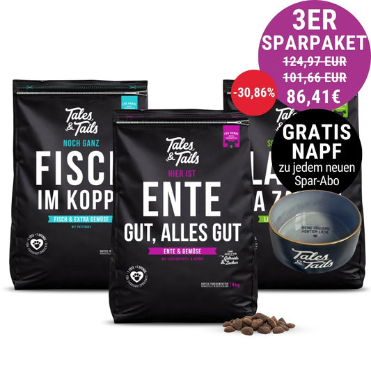 Dreier Paket Trockenfutter 4kg