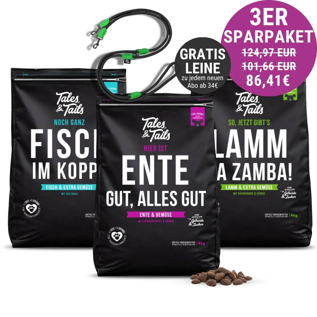 Dreier Paket Trockenfutter 4kg