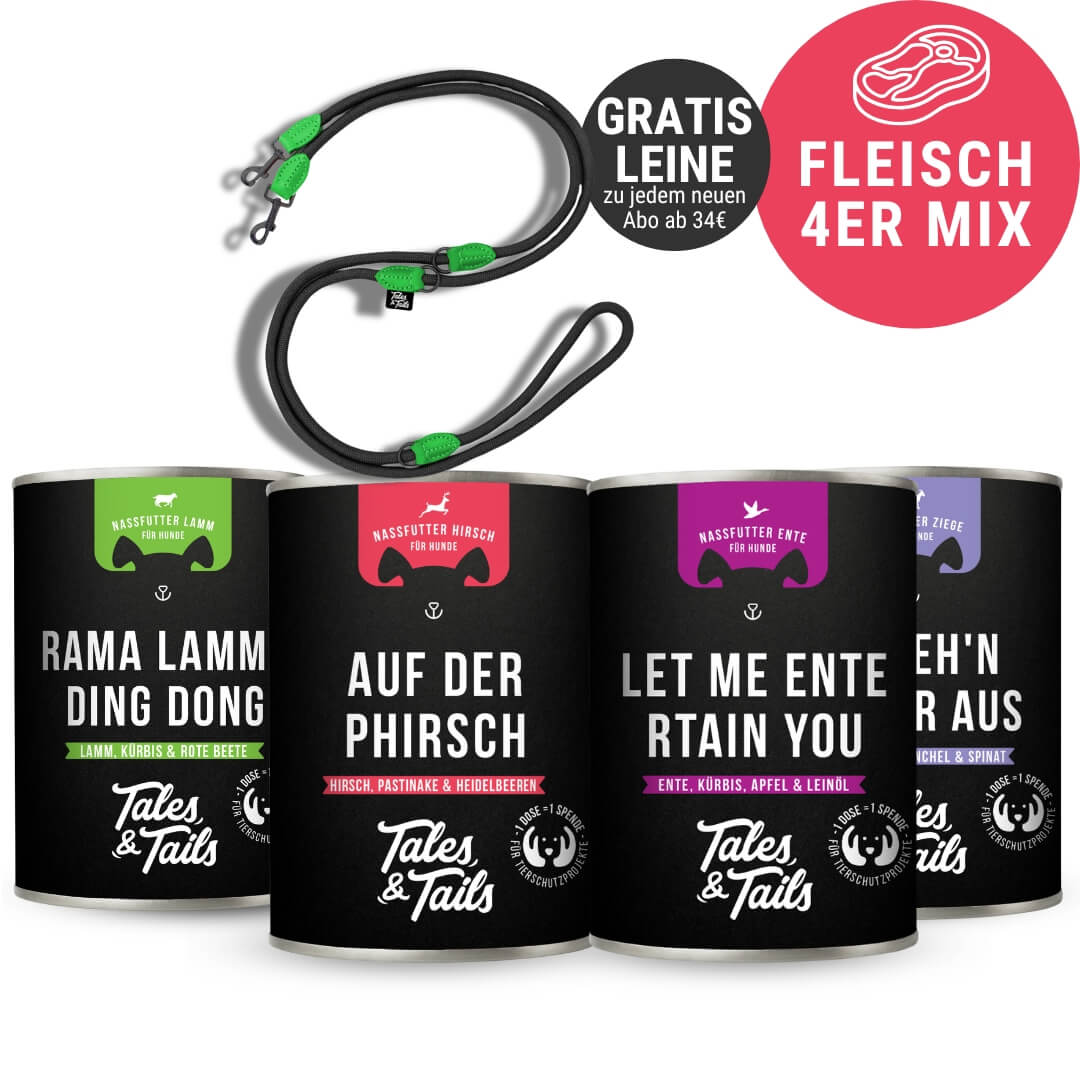 4er Mixpaket Nassfutter Fleisch