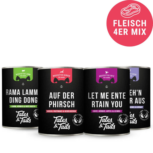 4er Mixpaket Nassfutter Fleisch