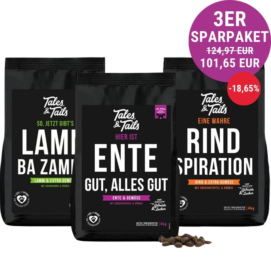 Dreier Paket Trockenfutter 4kg