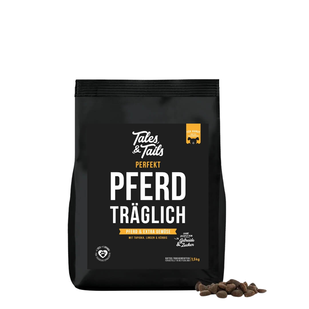Tales & Tails Softtrockenfutter Perfekt PferdTräglich, Trockenfutter für: Hunde