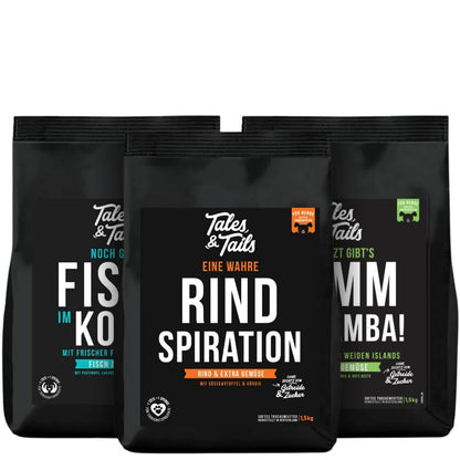 Dreier Paket Trockenfutter 1,5kg