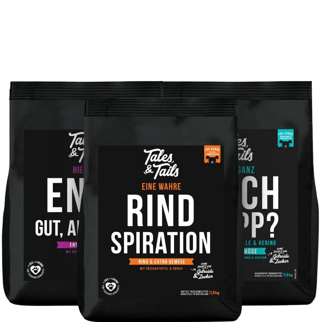 Dreier Paket Trockenfutter 1,5kg