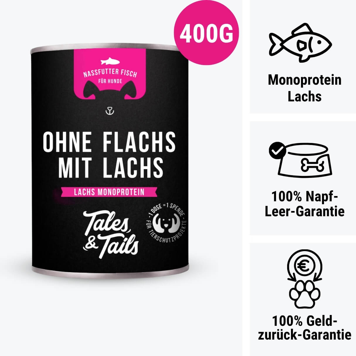 Ohne Flachs mit Lachs