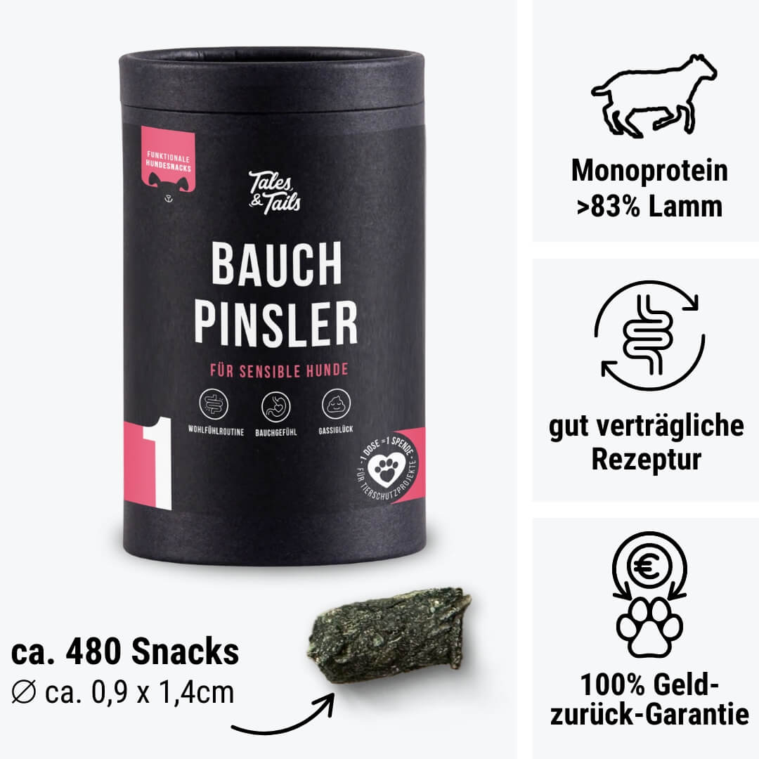 Tales & Tails Bauchpinsler - Funktionaler Hundesnack, Snack für: Hunde