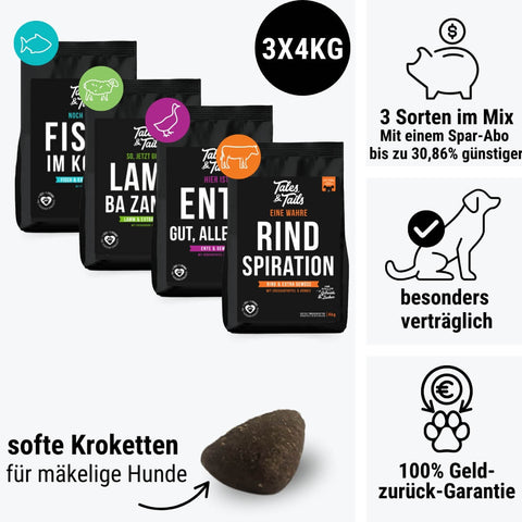 Dreier Paket Trockenfutter 4kg