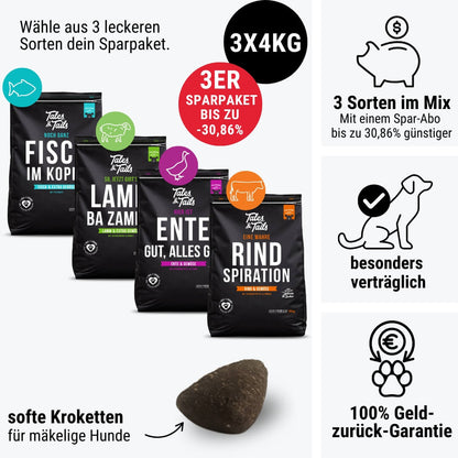 Dreier Paket Trockenfutter 4kg