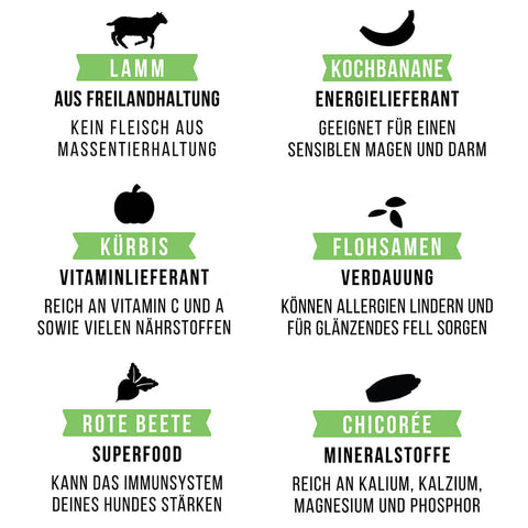 Abo - LammBa Zamba! - softes Trockenfutter mit Lamm für Hunde