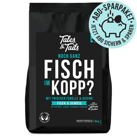 Abo - Noch ganz Fisch im Kopp? - softes Trockenfutter mit Fisch für Hunde