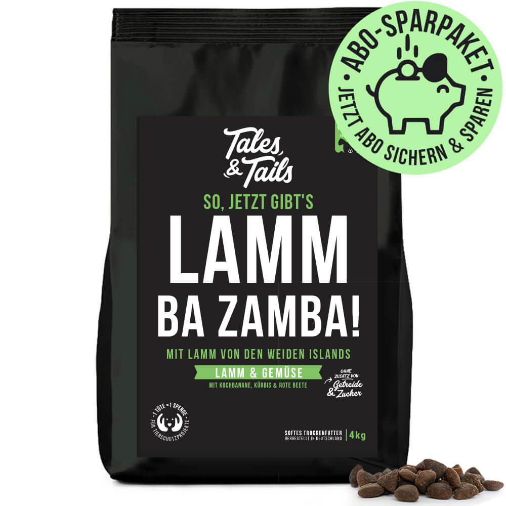 Abo - LammBa Zamba! - softes Trockenfutter mit Lamm für Hunde